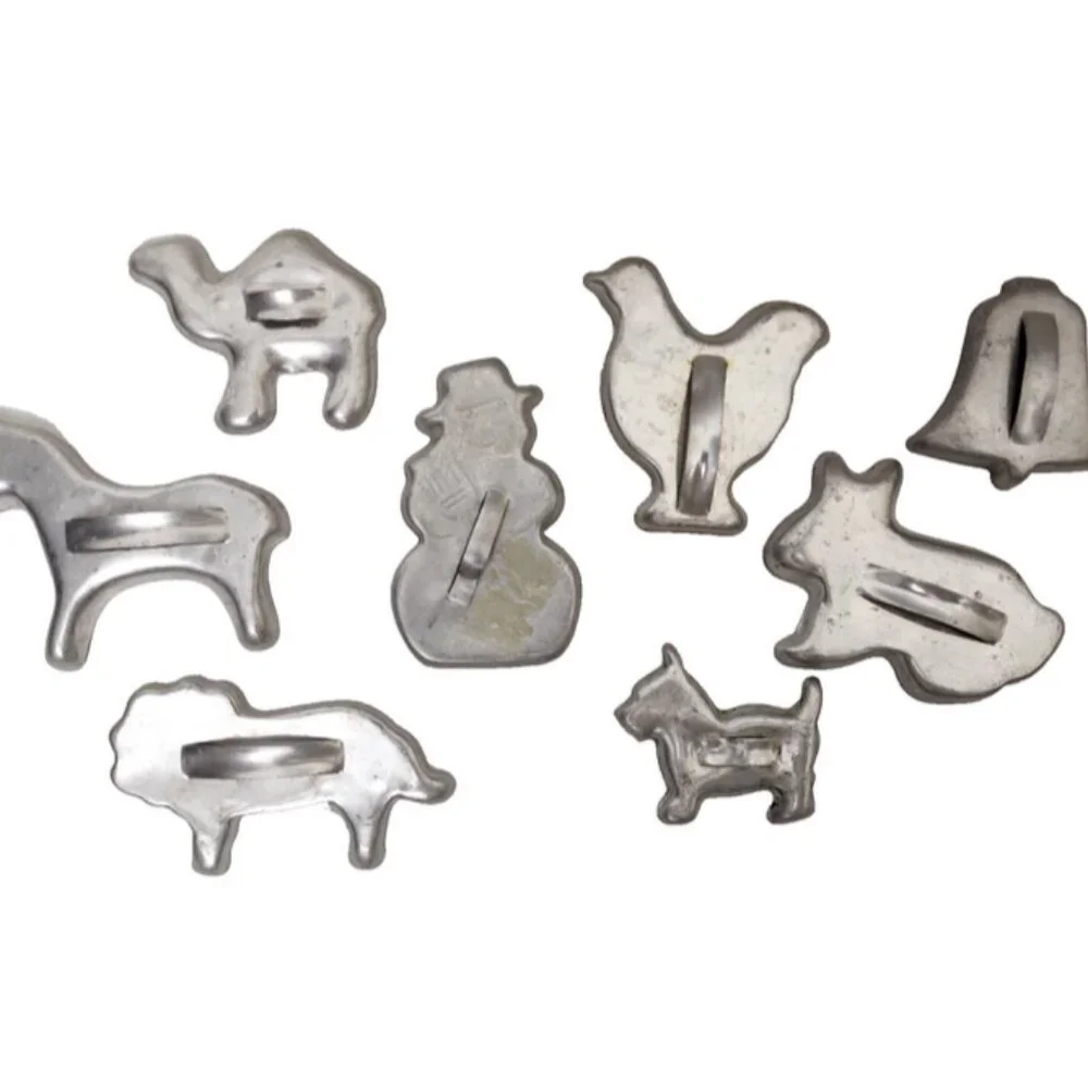 Antique Vintage Collectible Specialty Cookie Cutter Mixed Set